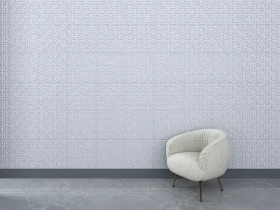 3d wall panel Low-poly 3D model 6
