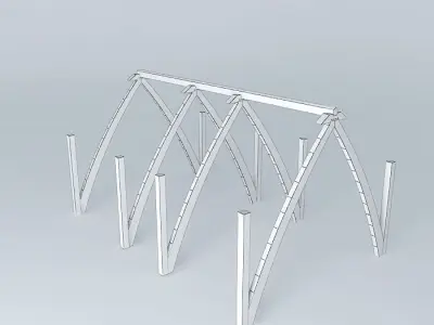 new cruck old frame Free 3D model