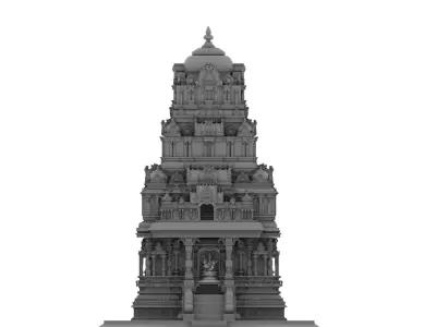 ganesha temple 3D model