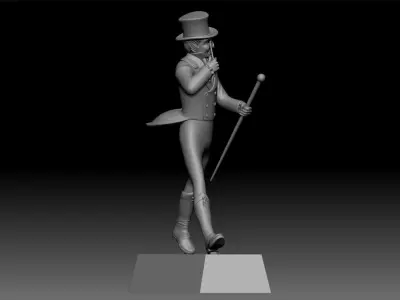 Johnnie Walker Vintage Statue 3D print model