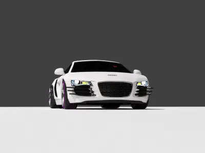 Audi R8 ETron modified 3D model