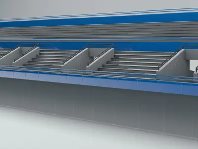 Stadium Grandstand 3D model