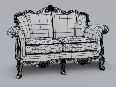 Classic Sofa 3D model purchase