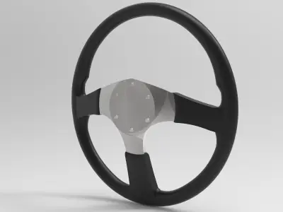 Momo Tuner - Steering Wheel 3D Model 3D print model