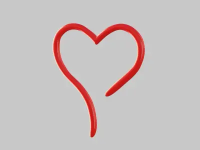 Heart icon v 28 3D model