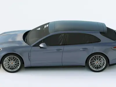 Porsche Panamera Turbo S Sport Turismo 2021 3D model