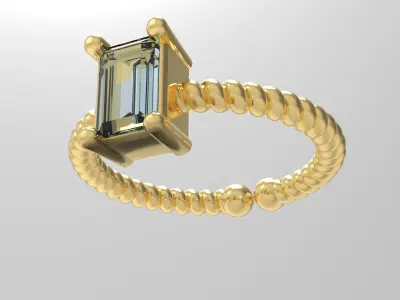 Adjustable screw ring 3D model