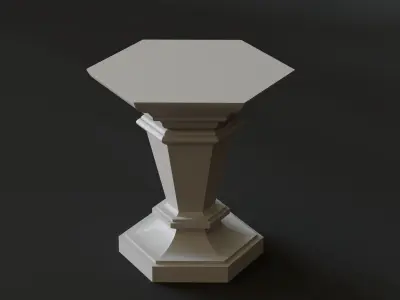 pedestal 09 3D print model