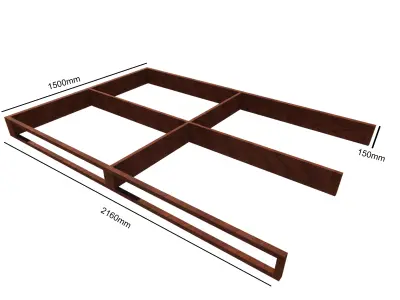 AKITA BED 3D model