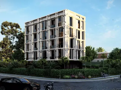 Modern Luxury Apartment Building  3D model