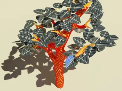 Solar Tree Free 3D model