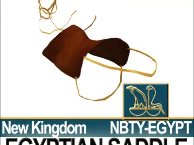 Saddle Ancient Egypt New Kingdom 3D model