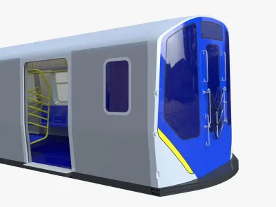 NYC subway car R211 3D model