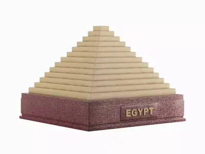 Pyramid Toy A 02 Low-poly 3D model