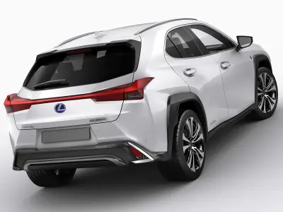 Lexus UX F-sport 2019 3D model