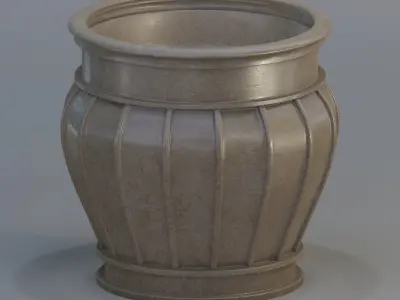Garden urn planter53 3D model