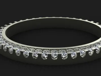 36mm Rolex Compatible Diamond Bezel 2ct 3D print model