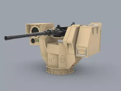 RCWS Eagle 2  Low-poly 3D model