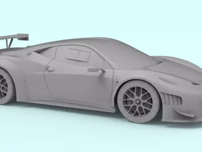 FERRARI 458 GT3 PRINTABLE CAR 3D model