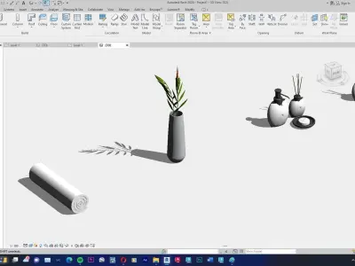 Decoration Furniture Kitchen Closet Service Room Pack 3D model