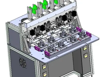 Motor welding line 3D model