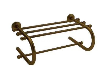 Ottoman Saffron Towel Shelf 3D model