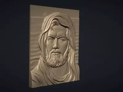 Ali bin Ebi Talib bas relief portrait 3D print model