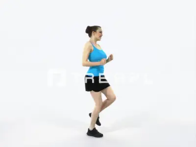 Dream 02H Running Jogging Sports Woman Low-poly 3D model