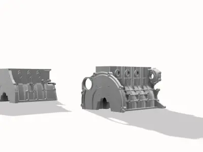 Chevette block engine 1973 and generic block 3D print model