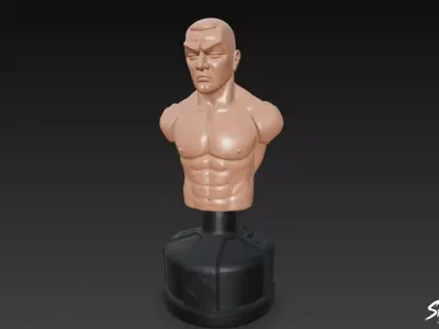 Flesh Punching Dummy Low-poly 3D model