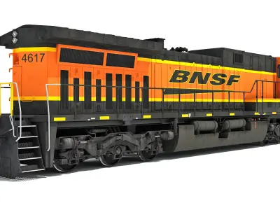 Locomotive GE AC4400CW BNSF 3D model