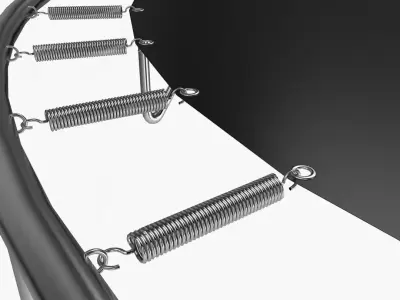 Trampoline Low-poly 3D model