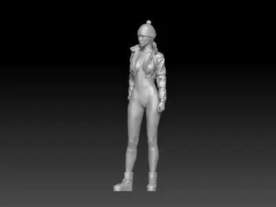 winter girl 1 3D print model