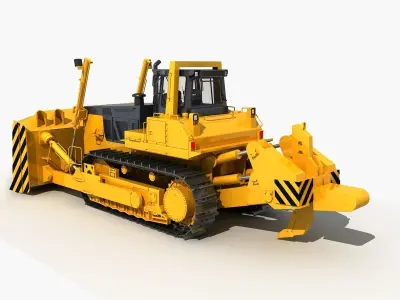 Bulldozer 02  3D model