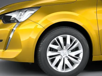 Peugeot 208 basic 2020 3D model