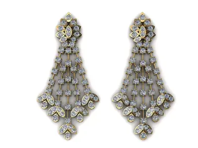 Woman Hongkong Earring CH012 3D print model