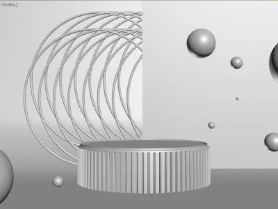 Podium Display 3D model