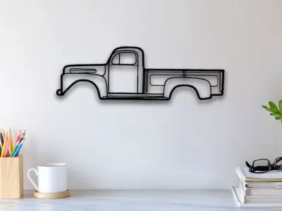 Pickup Wall Art 3D print model