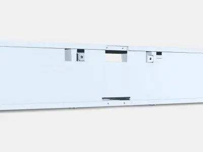 BESTA TV bench 78 Low-poly 3D model