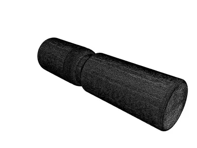 Red Lipstick Cosmetic Tube Model Low-poly 3D model