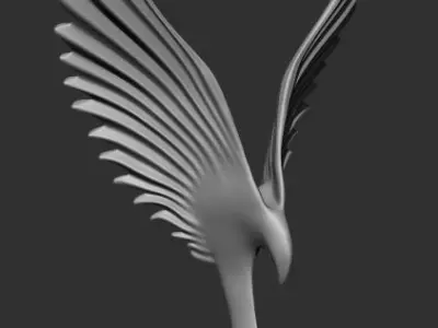 Eagle Wing Art Desktop 3D print model