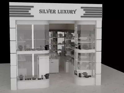 silver luxury 3D model