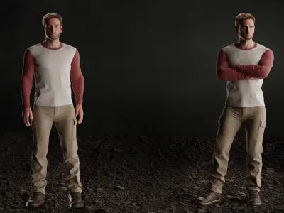 Character Michel 3D model