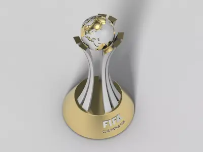 Club World Cup Trophy 3D model