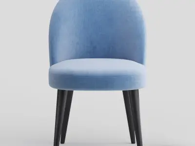 Dining soft chair Timon II 3D model