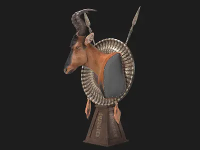 Hartebeest Trophy model 3D model