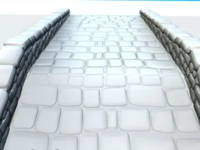 Stone bridge 3D model