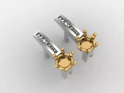 Earring STL Ready For Print 3D print model