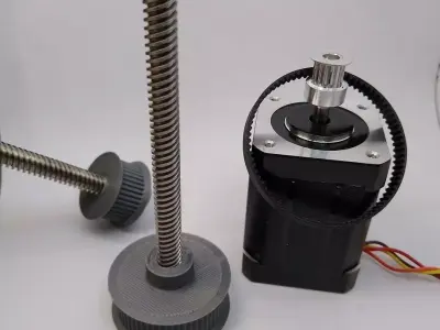 GT2 Pulley 60 tooth 8mm diameter 3D print model