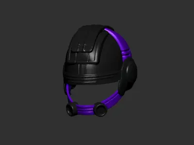 helmet high poly sculpt 3d printable  3D model